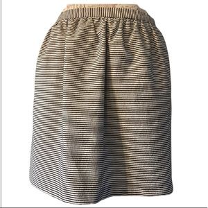 Alice + Olivia Striped Skirt Size 6 Women White and black